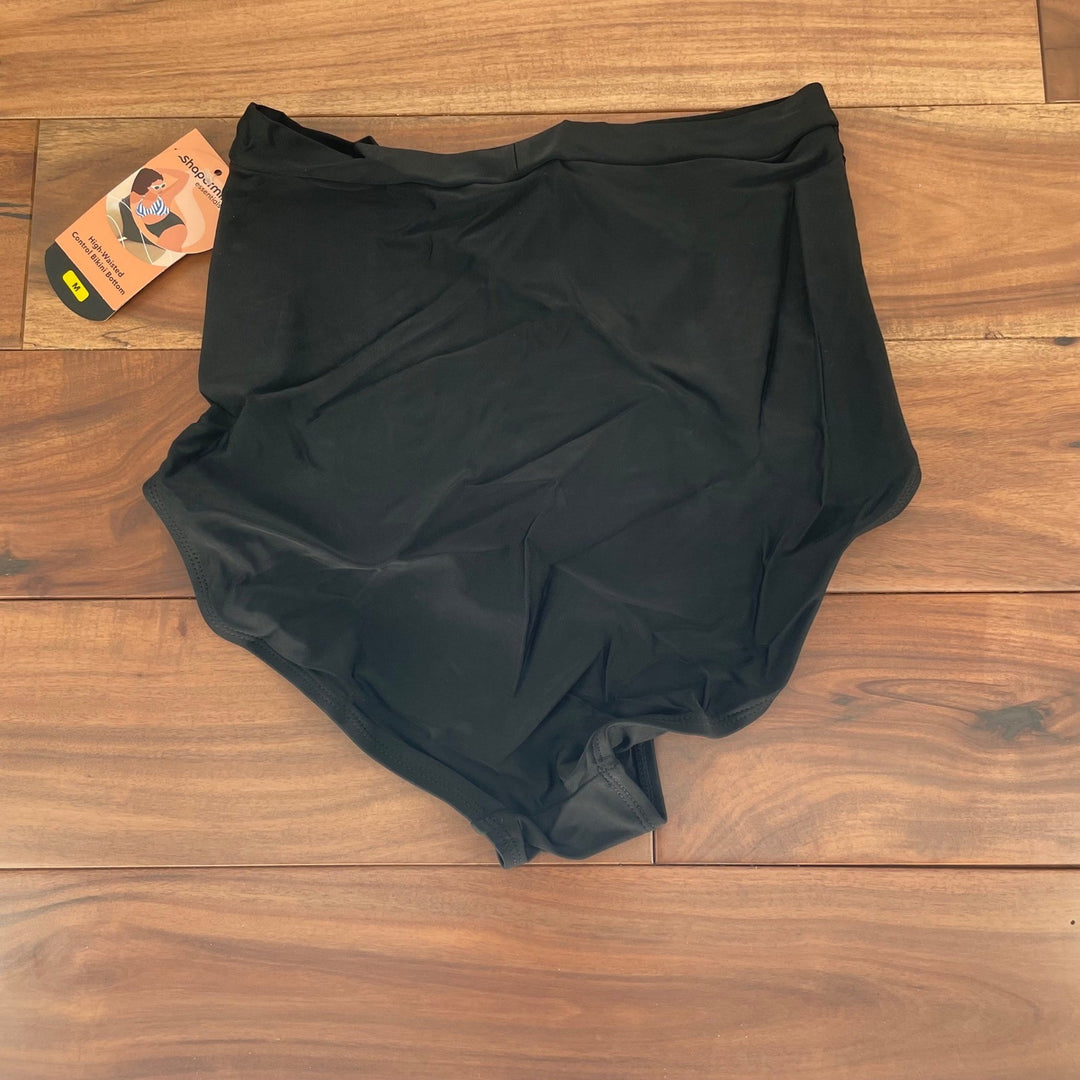 Shapermint Essentials High Waisted Control Bikini Bottom Black