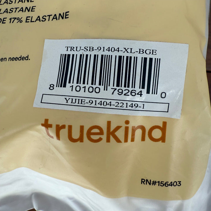 Truekind Everyday Throw-on Wireless Bralette XL Beige Comfortable Soft