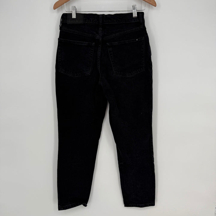 Everlane The Original Cheeky Jean Organic Cotton Black Denim Crop Size 27