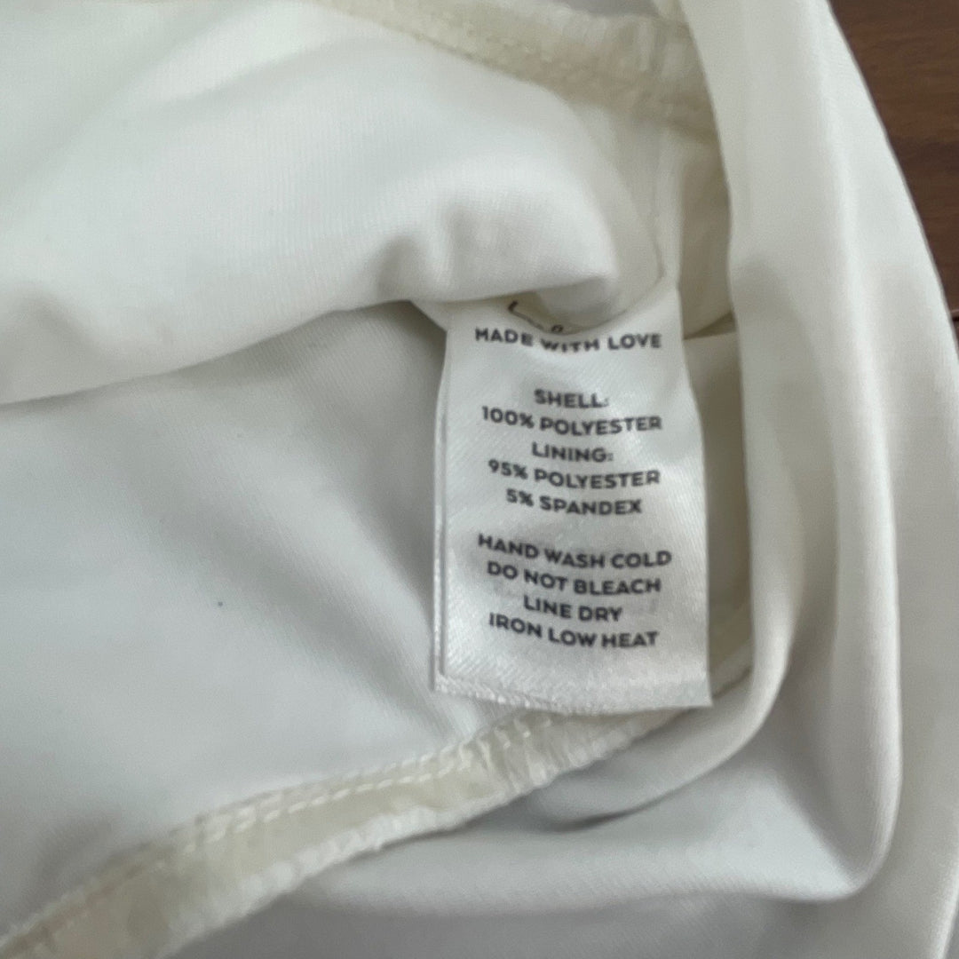 Lulus White Lace Sweetheart Neck Strapless Bodysuit Thong S