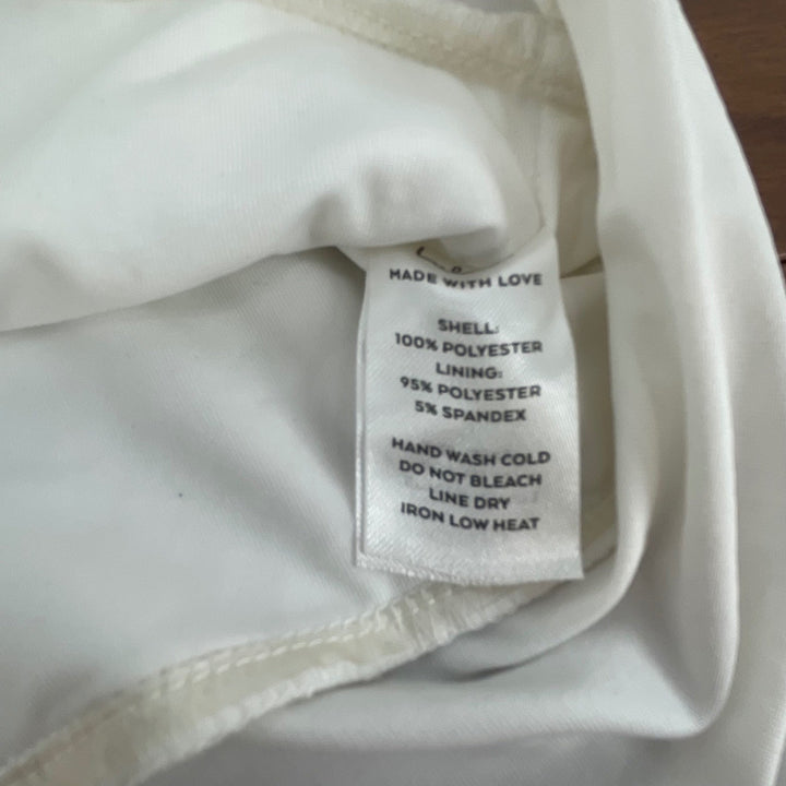 Lulus White Lace Sweetheart Neck Strapless Bodysuit Thong S