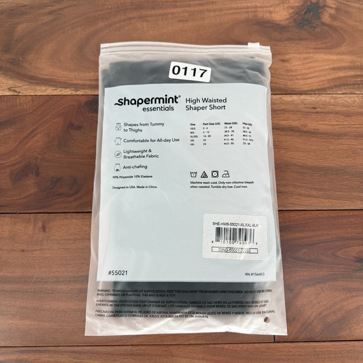 Shapermint Essentials All Day Every Day High-Waisted Shaper Shorts Womens XL/2XL