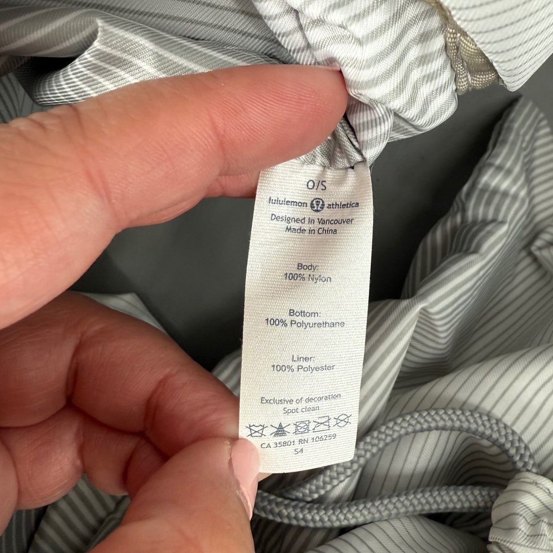 Lululemon Black Nylon Duffel Bag Gym Travel Weekender Sport Carryall