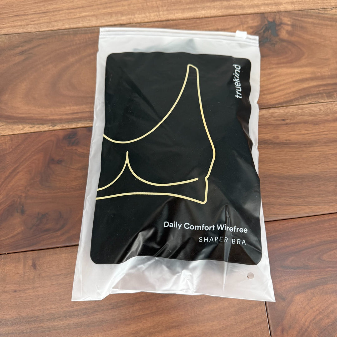 Shapermint Truekind Daily Comfort Wirefree Shaper Bra Women 3XL Black Smooth Fit