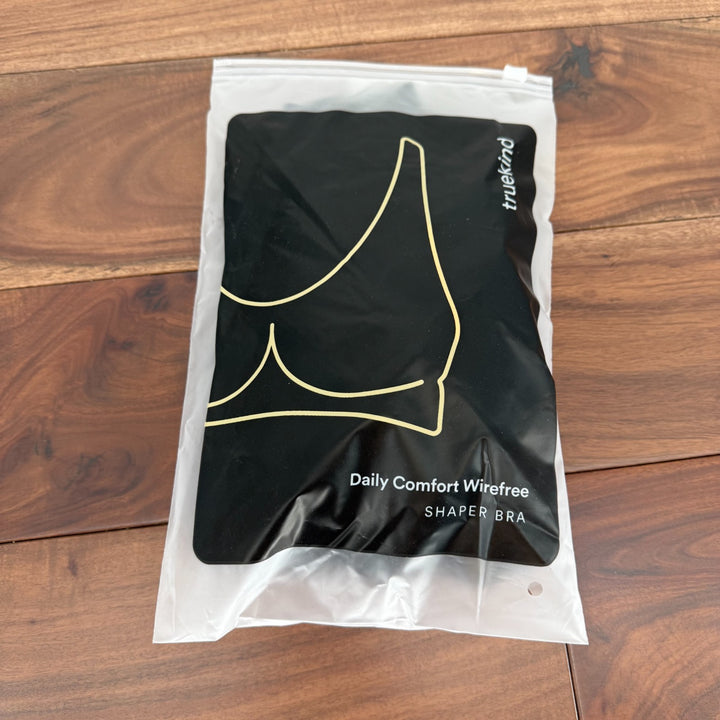 Shapermint Truekind Daily Comfort Wirefree Shaper Bra Women 3XL Black Smooth Fit