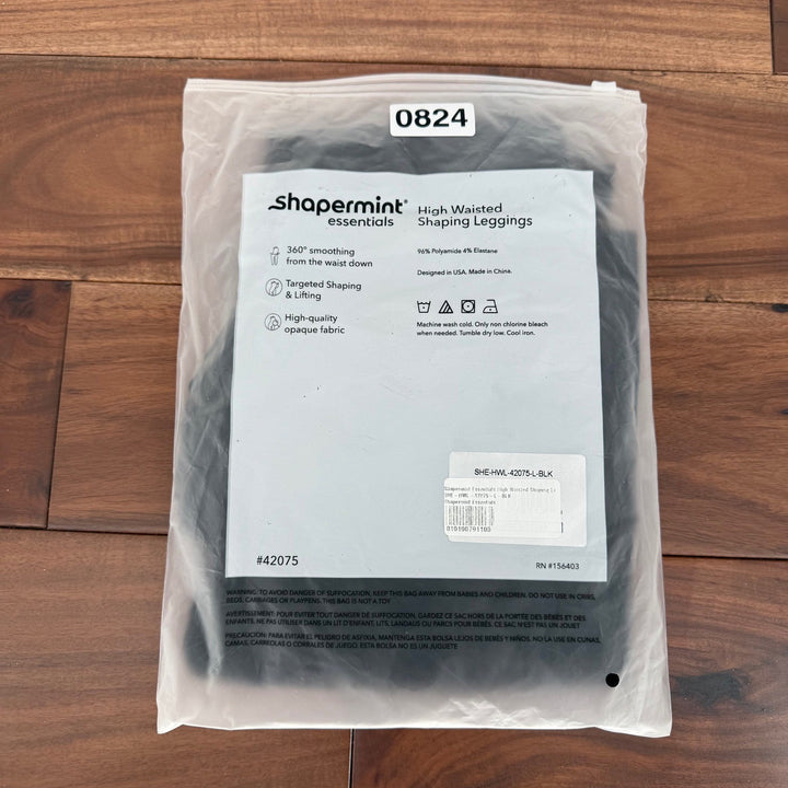 Shapermint Essentials High Waisted Shaping Leggings Black Smoothing NWT