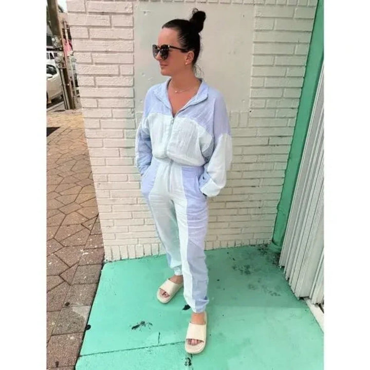 Paradised Blue Kelsey Jumpsuit Size XS