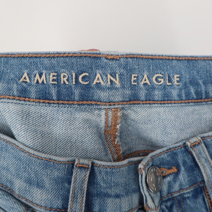 American Eagle Outfitters Women's Distressed Flare Jeans Size 2 Short Light Wash