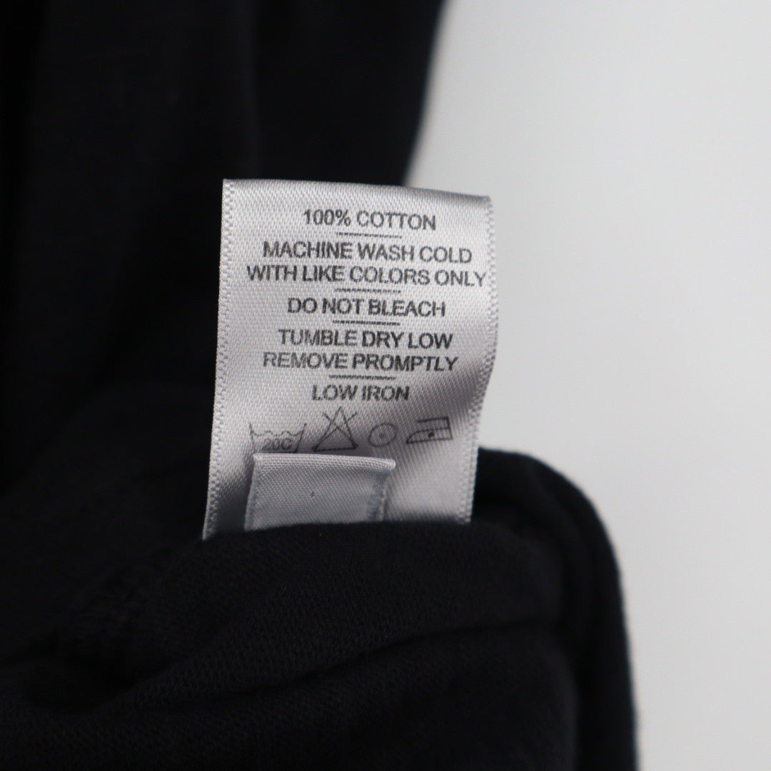 American Giant Womens Black V Neck T Shirt Size L Made in USA Basic Tee