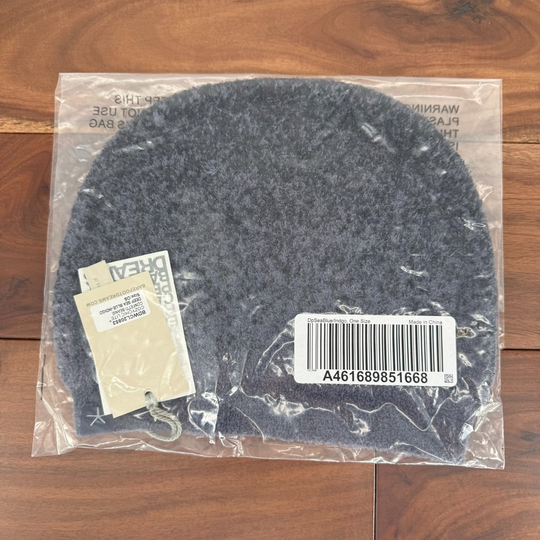 Barefoot Dreams CozyChic Lite Confetti Beanie Hat Womens OS Deep Sea Blue Indigo