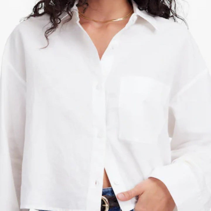 Madewell Straight-Hem Shirt Size XXS