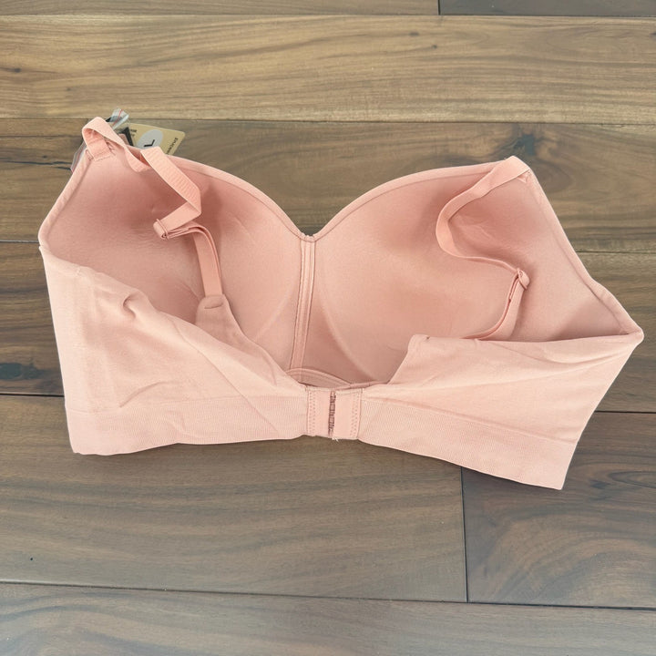 Truekind Supportive Comfort Wireless Shaping Bra Seamless Smooth Fabric Pink L