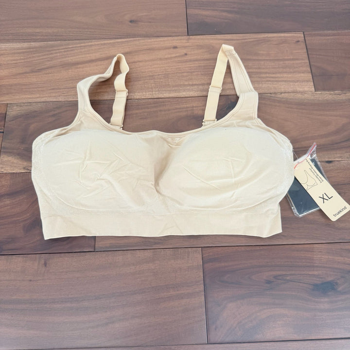 Shapermint Essentials Seamless Comfort Full Coverage Bralette Beige XL