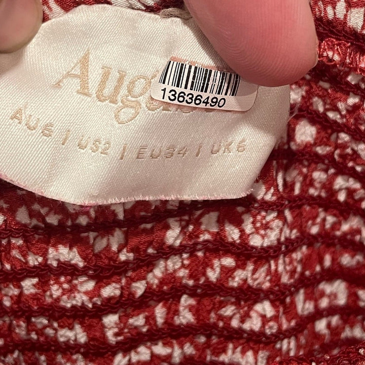 Auguste Marlower Shirred Mini Dress Size 2