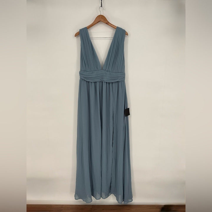 Lulus Heavenly Hues Light Blue Maxi Dress Size XL