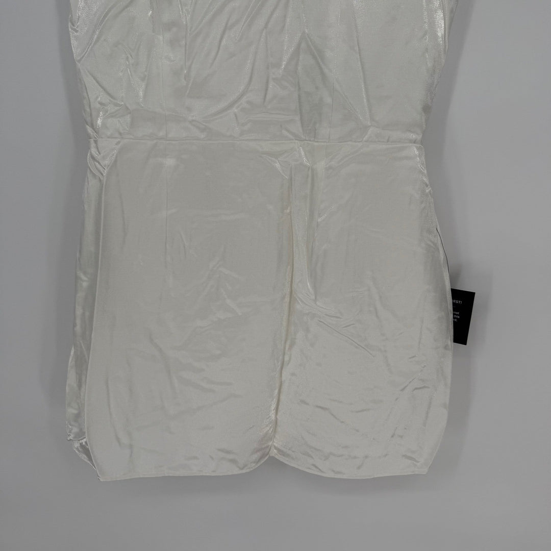 Lulus Gorgeous Aesthetic Ivory Taffeta Sleeveless Mini Dress Size XL