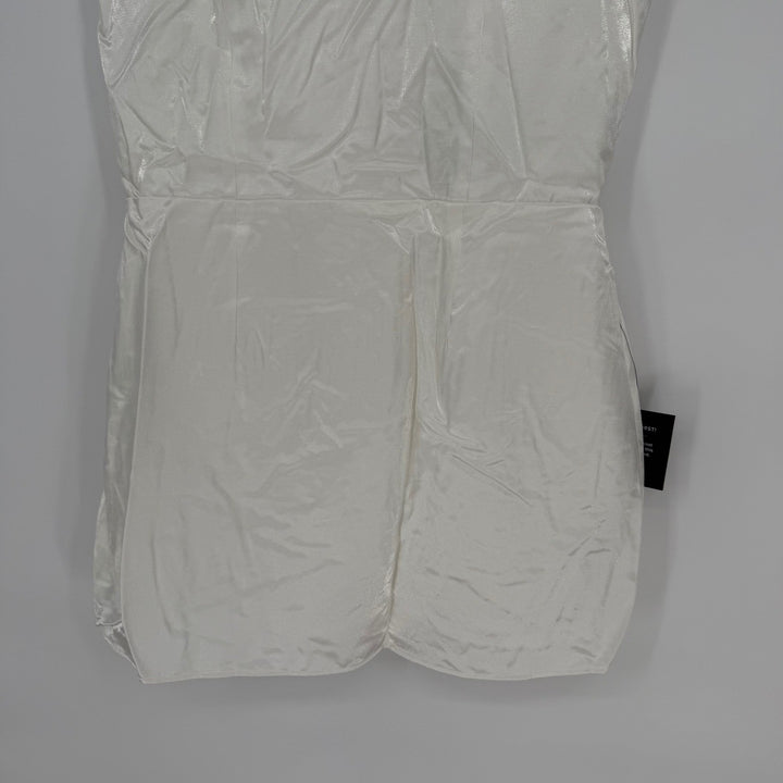 Lulus Gorgeous Aesthetic Ivory Taffeta Sleeveless Mini Dress Size XL
