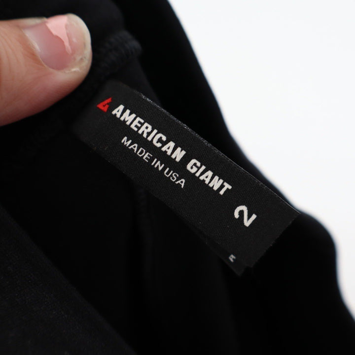 American Giant Black Leggings Pants Size 2 Pockets Made in USA