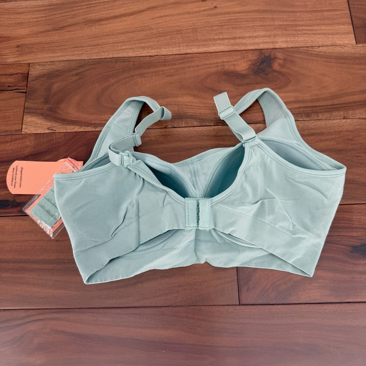 Shapermint Essentials Everyday Comfort Straps Wireless Shaping Bra Light Blue L