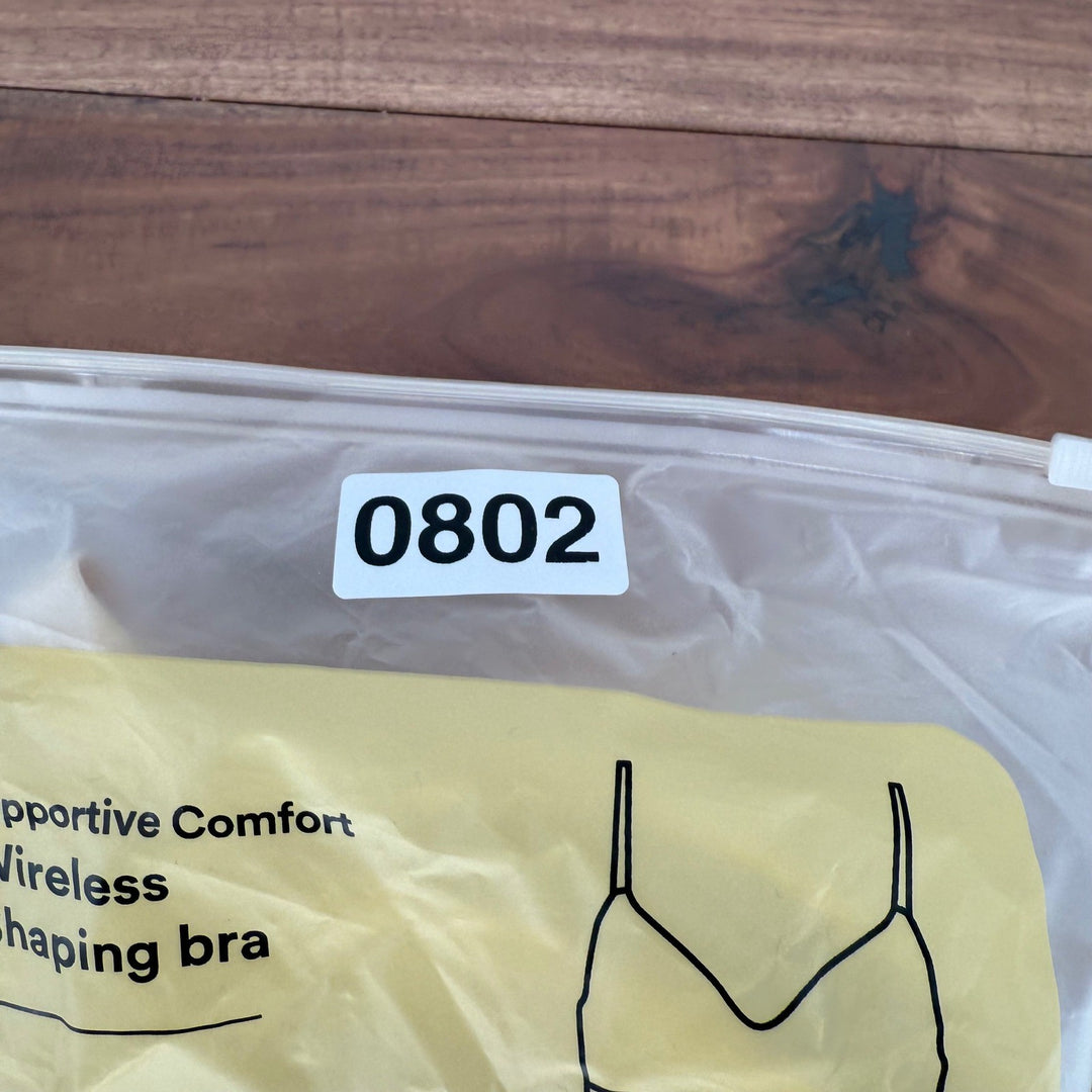 Truekind Supportive Comfort Wireless Shaping Bra Beige NWT