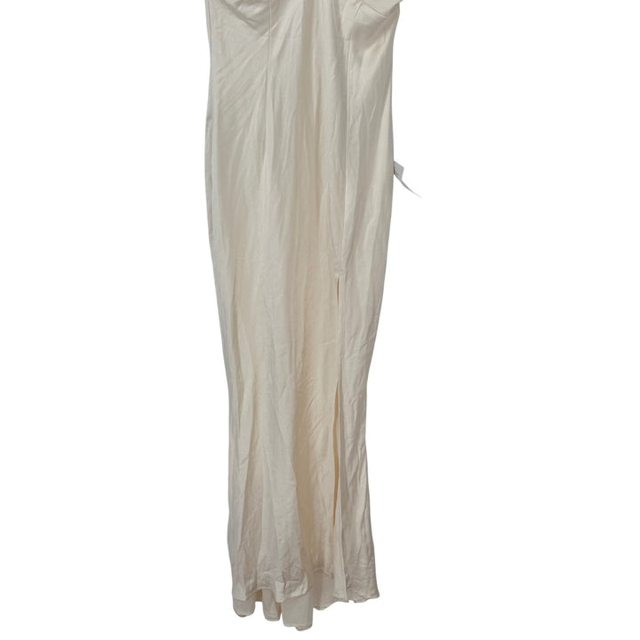 Lulus Start of Forever Ivor Satin Halter Mermaid Maxi Dress Size S