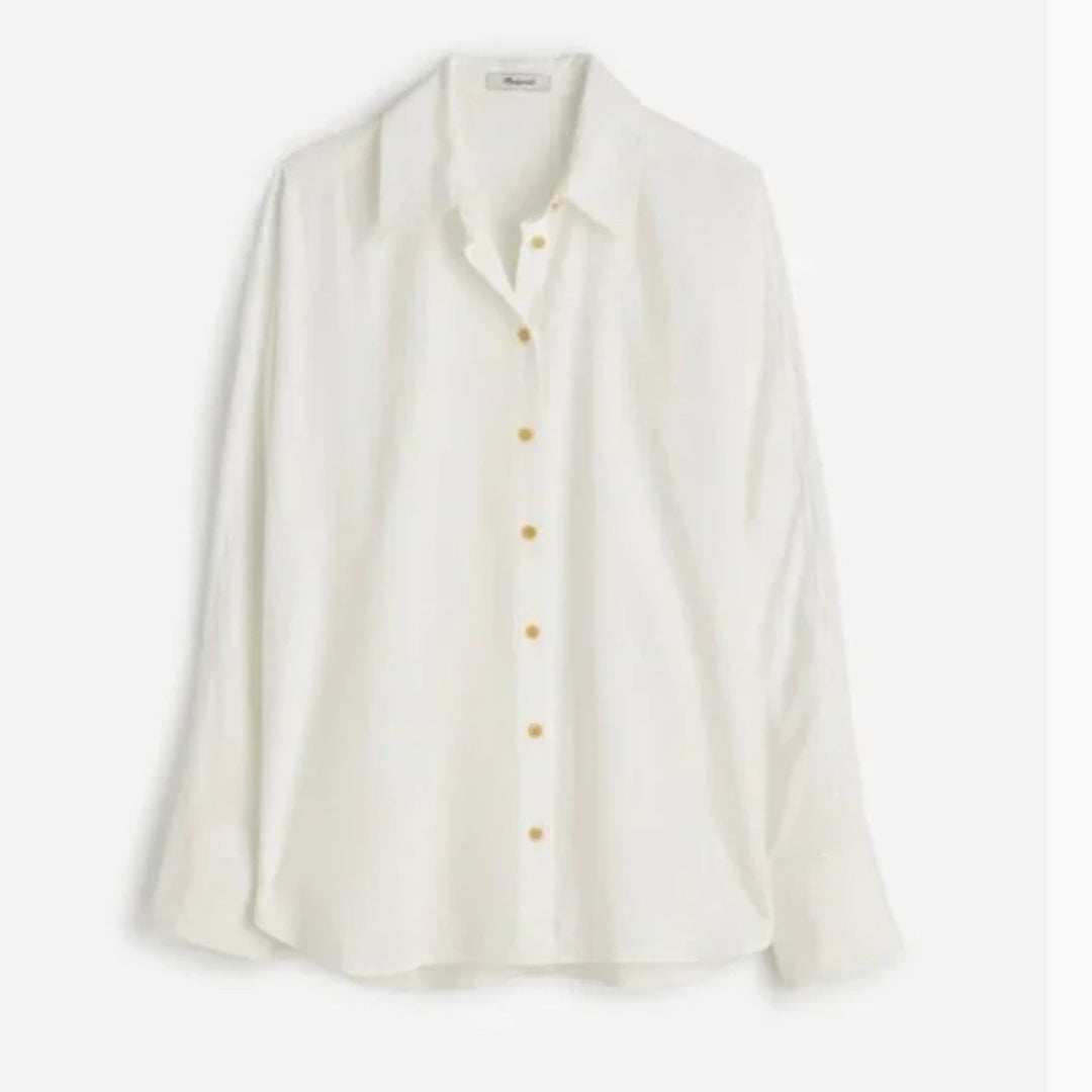 Madewell Relaxed Dolman Button-Up Shirt Size M