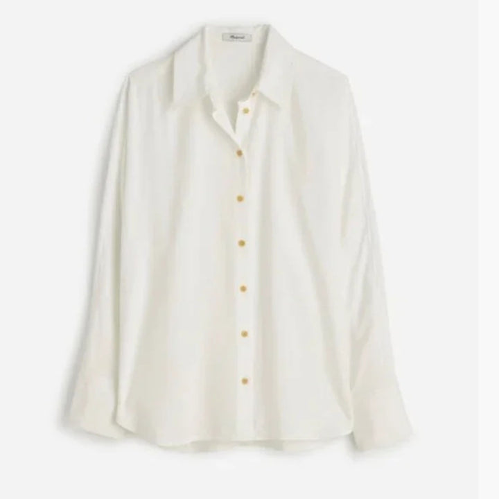 Madewell Relaxed Dolman Button-Up Shirt Size M