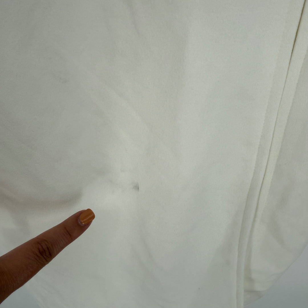 Lulus Romantic Celebration White Tie-Strap Bodycon Midi Dress Size S