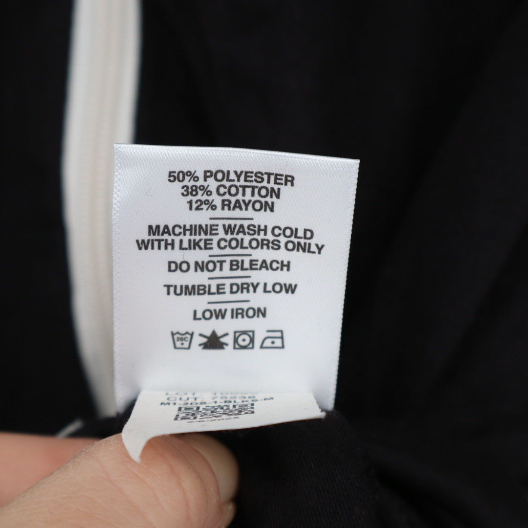 American Giant Womens Black Full Zip Hoodie Sweatshirt Sleeve Size M Made in USA