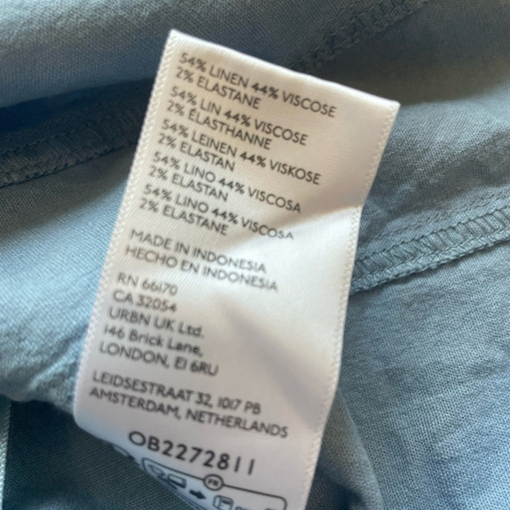 Urban Outfitters UO Sari Seamed Linen-Blend Halter Vest Top Size S