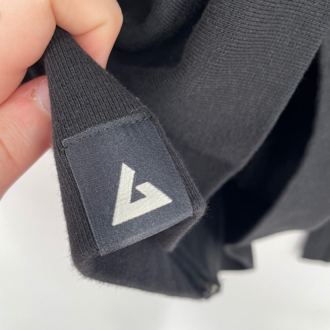 American Giant Women's Full Zip Hoodie Black Cotton Made in USA Size M