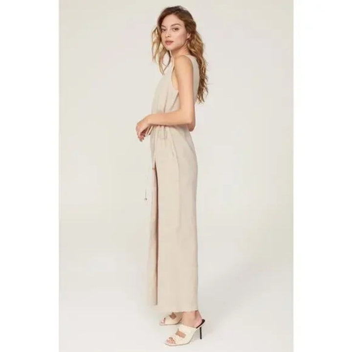Rosetta Getty X RTR Oatmeal Apron Jumpsuit Size 6