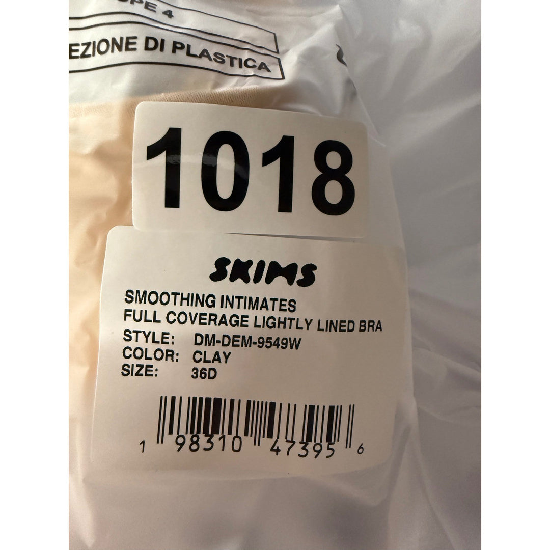 SKIMS Smoothing Intimates Full Coverage Lightly Lined Bra Clay 36D