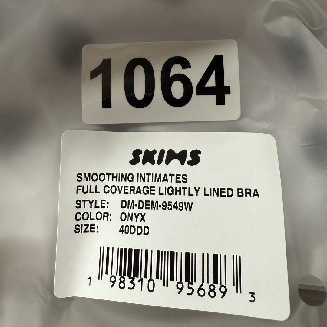 SKIMS Smoothing Intimates Full Coverage Lightly Lined Bra Onyx 40DDD