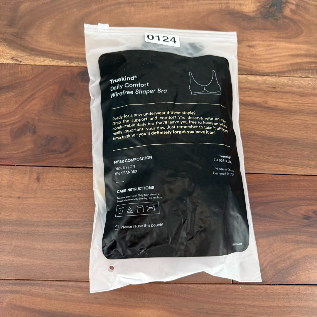 Shapermint Truekind Daily Comfort Wirefree Shaper Bra Women 3XL Black Smooth Fit