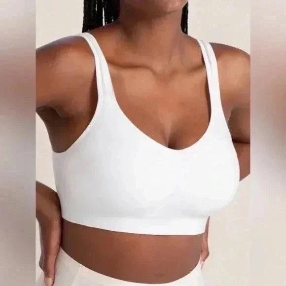 Truekind Cool Comfort Cotton Bralette White Size M 95 Cotton