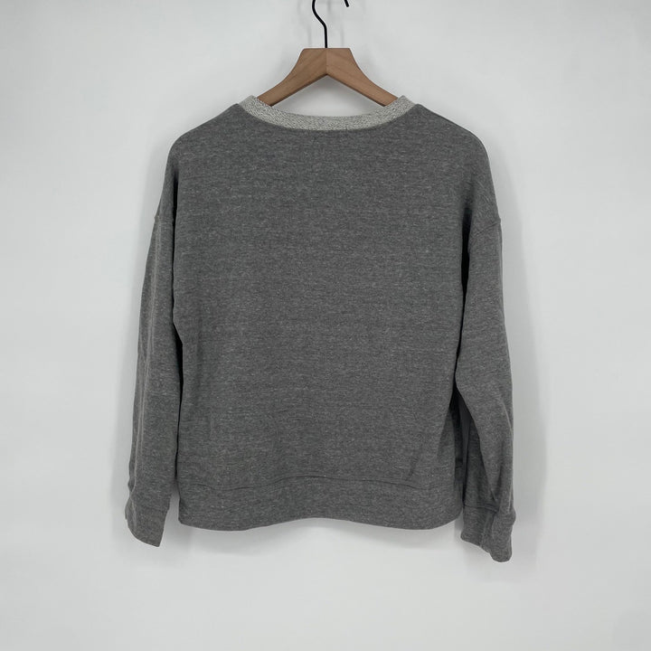 Everleigh Gray V Neck Sweatshirt Pullover Women Size S/P BE20604