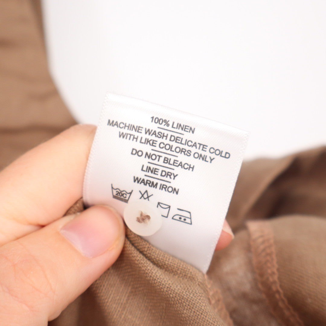 AMERICAN GIANT Linen Tank Top Neutral Tan XS Made in USA