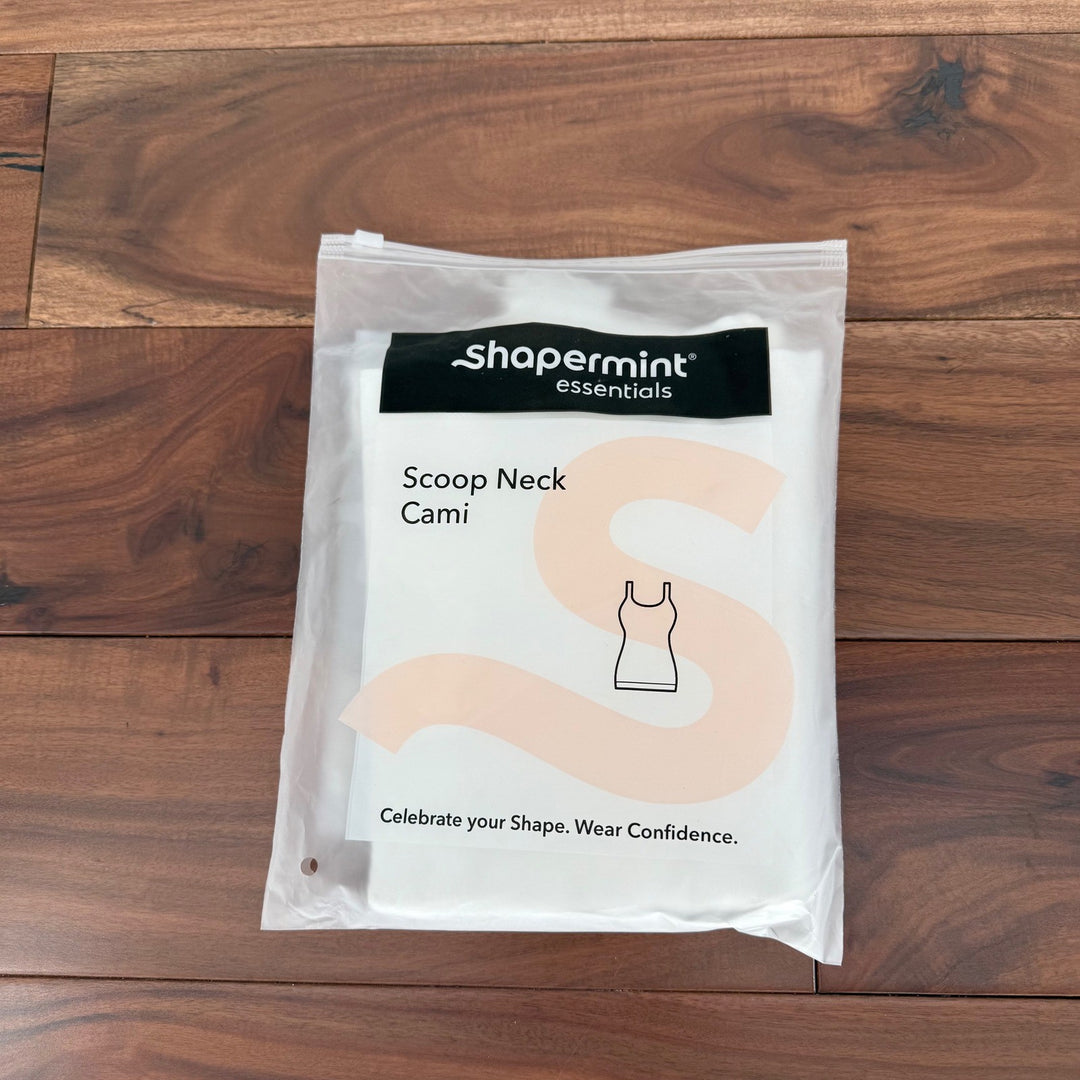 Shapermint Essentials Scoop Neck Cami Smoothing Shaping Top White XXL New