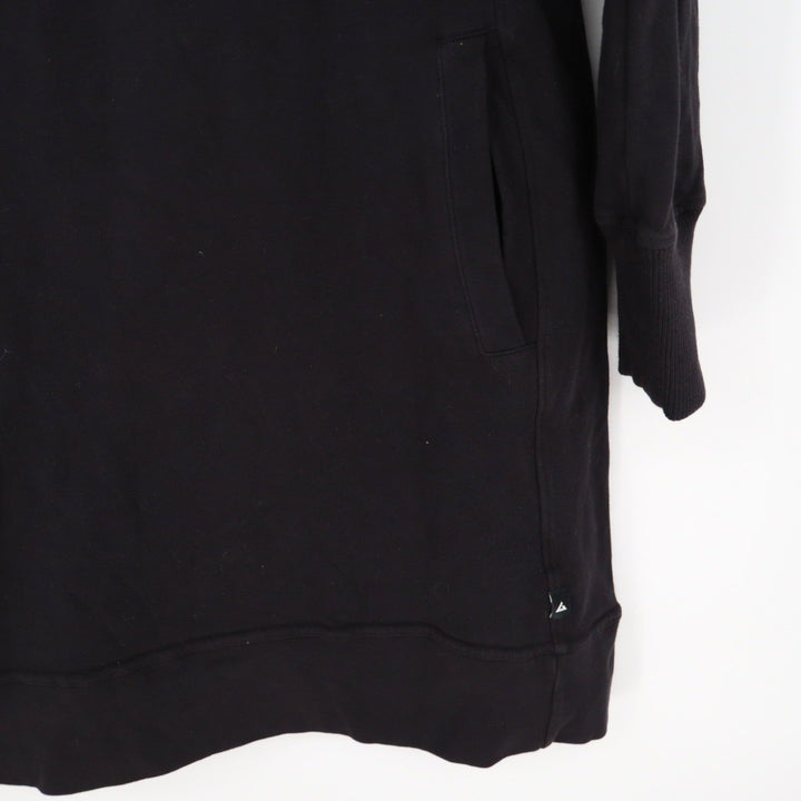 American Giant Black Sweatshirt Dress Quarter Zip Made USA Women's Medium