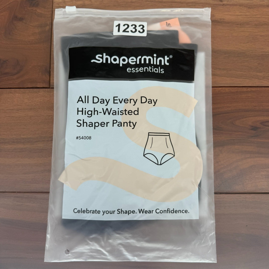 Shapermint Essentials All Day Every Day High-Waisted Shaper Panty Black M L