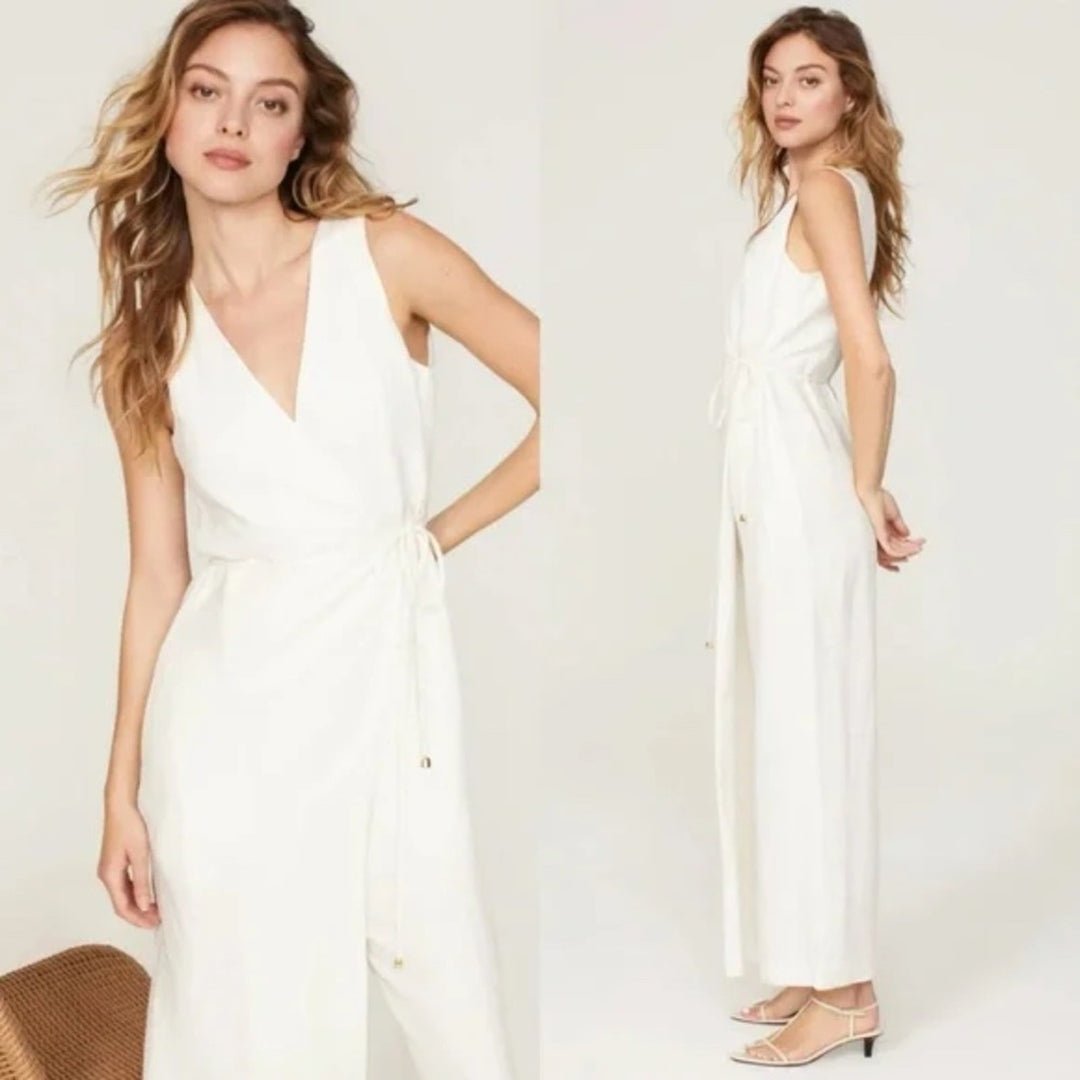 Rosetta Getty x RTR White Apron Jumpsuit Size 0