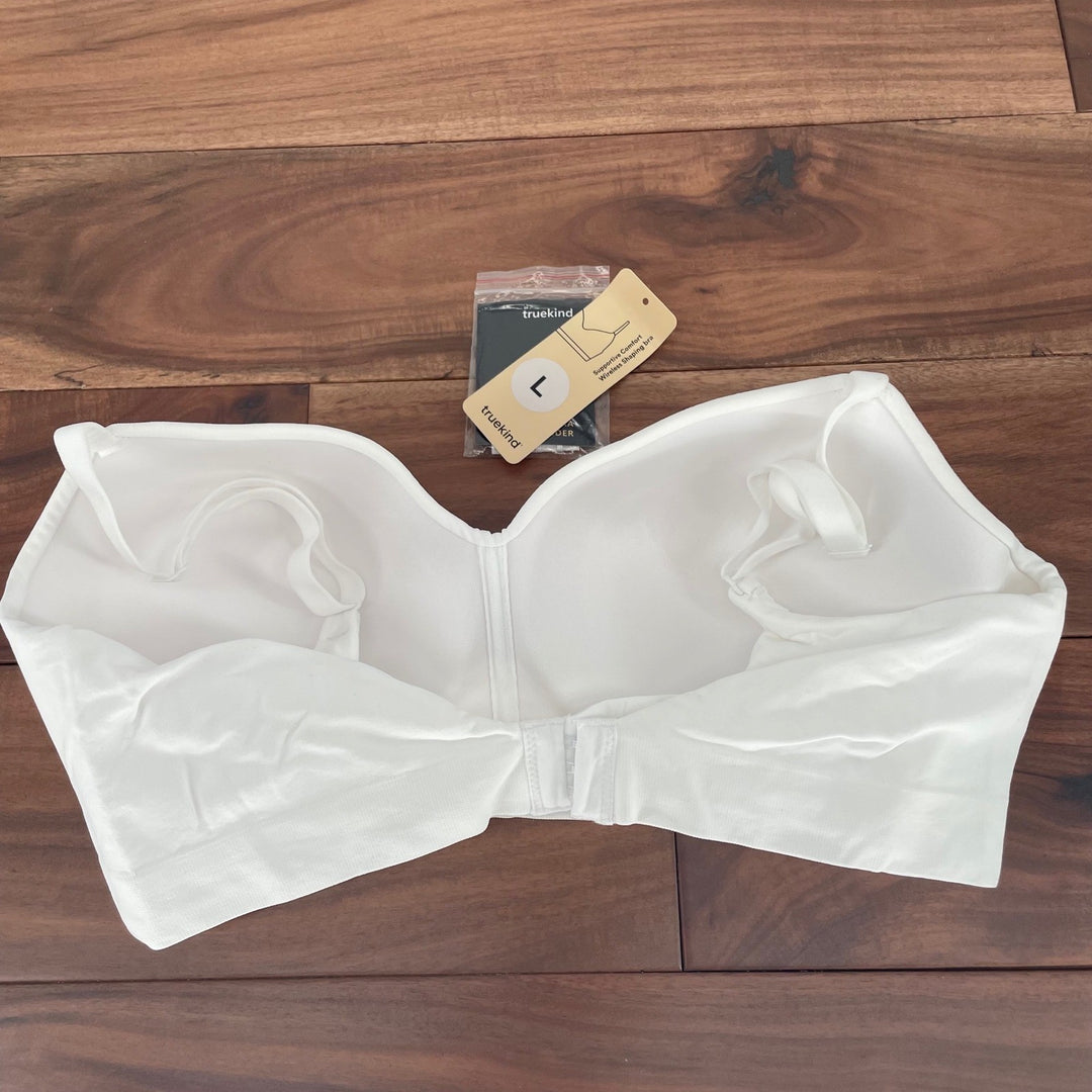 Truekind Supportive Comfort Wireless Shaping Bra L White