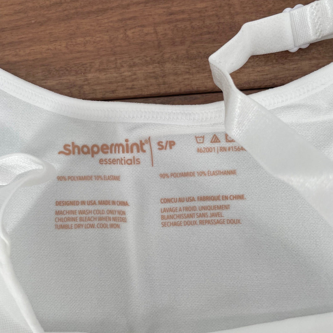 Shapermint Essentials All Day Every Day Scoop Neck Cami White S P