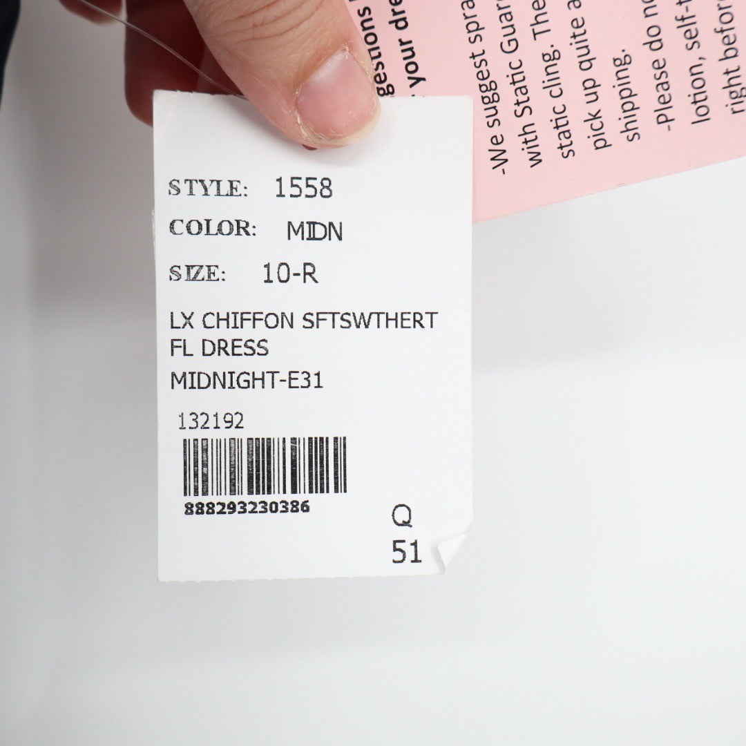 After Six Contoured Wide Strap Sweetheart Maxi Dress Midnight Size 10