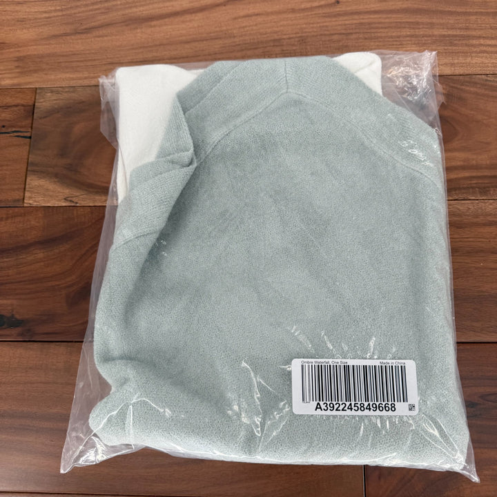 Barefoot Dreams CozyChic Ultra Lite Ocean Breeze Poncho Women OS Ombre Waterfall