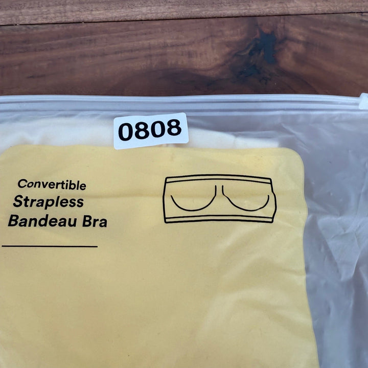 Truekind Convertible Strapless Bandeau Bra Beige 3XL Comfortable