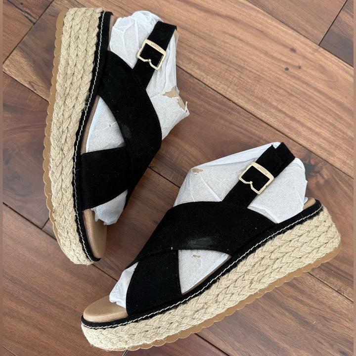 Dr. Scholl's Ember Espadrille Wedge Sandal Size 8