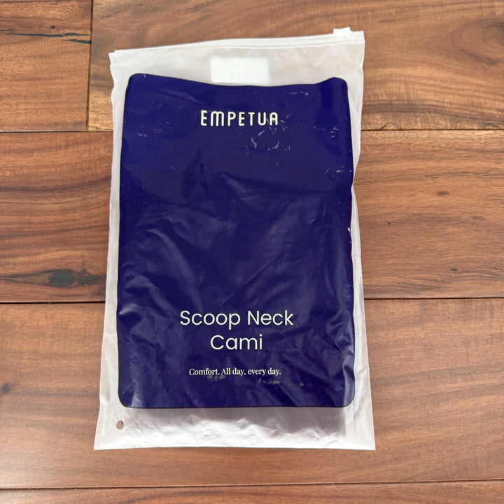 Shapermint Essentials All Day Every Day Scoop Neck Cami Top Womens L Chocolate