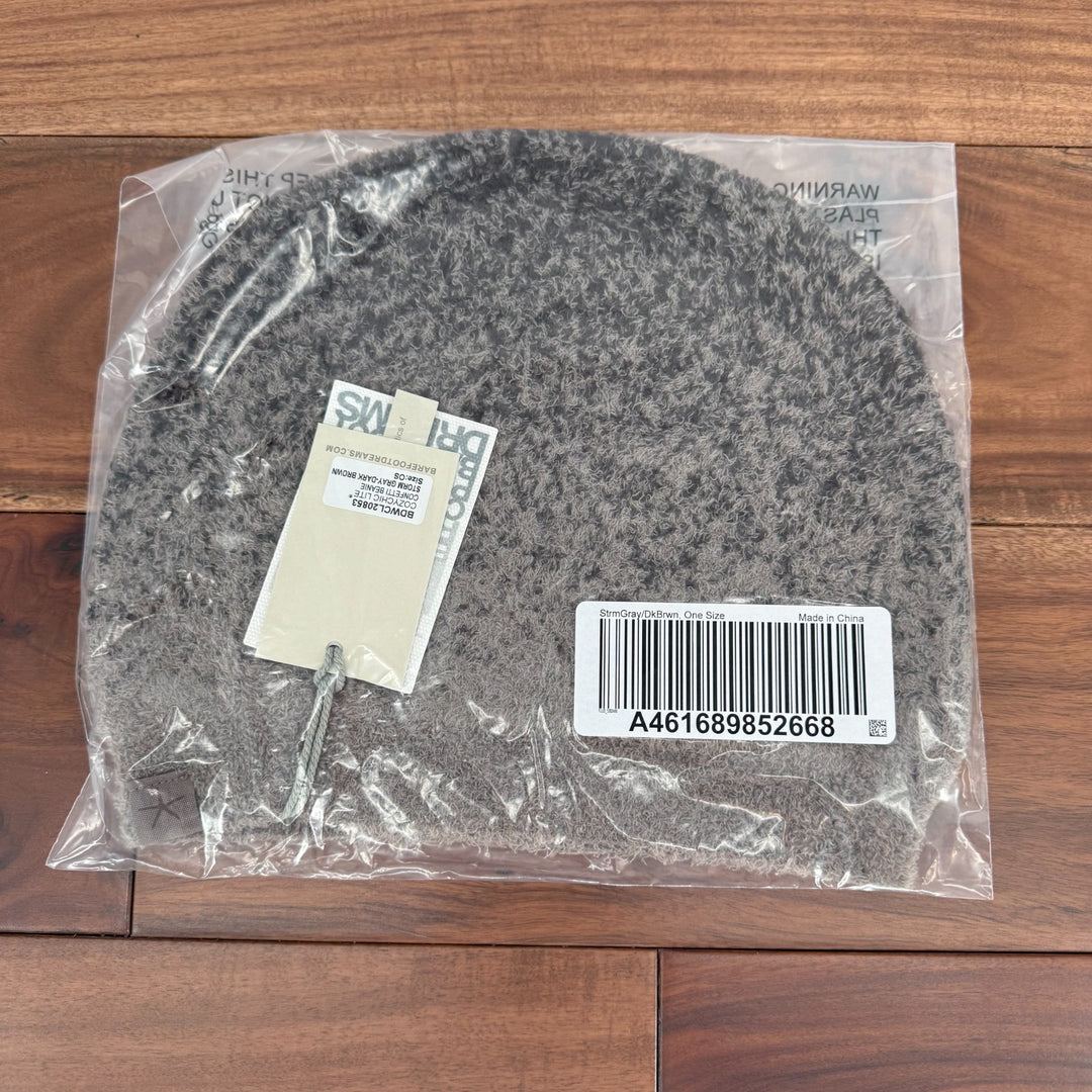 Barefoot Dreams CozyChic Lite Confetti Beanie Hat Women OS Storm Gray Dark Brown